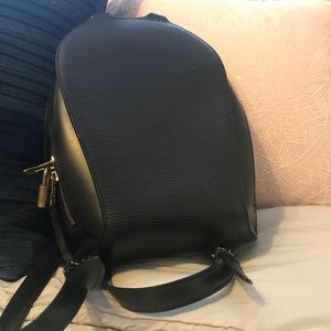 Louis Vuitton Black Epi Mabillon Backpack